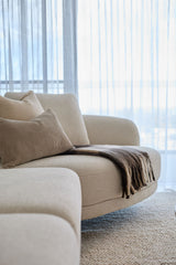 Blaire 3 Seater RHS Chaise Lounge - Ivory