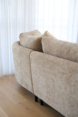 Blaire 3 Seater RHS Chaise Lounge - Mushroom