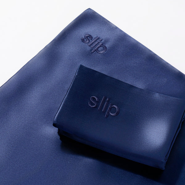 Slip Silk Pillowcase - Navy