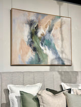 Drift Hand Painted Wall Art - Green