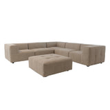 Saatchi 5 Piece Corner Modular - Preston Marshmallow