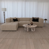 Saatchi 3 Seater with Ottoman - Preston Marshmallow