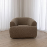 Sade Swivel Arm Chair - Capri Raisin