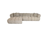 Savannah 3 Seater with Chaise - Almond
