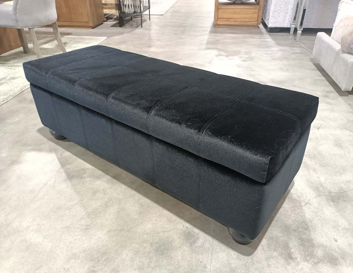 Buy Scarlett Velvet Storage Ottoman in Perth, Osborne Park, & Joondalup