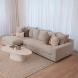 Sidney 5 Seater with Chaise - Cuddle Grey Gum