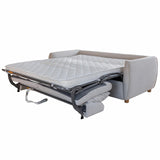 Stanton Queen Sofa Bed with Memory Foam Mattress - Oyster