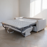 Stanton Queen Sofa Bed with Memory Foam Mattress - Oyster