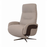 Stellan Leather Reclining Swivel Arm Chair
