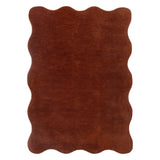 Tierra Scalloped Rug - Terracotta