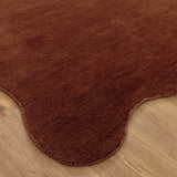 Tierra Scalloped Rug - Terracotta