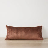 Talik Velvet Lumbar Cushion - Chestnut