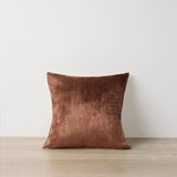 Talik Velvet Square Cushion - Chestnut