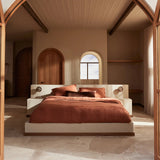 Talik Velvet Lumbar Cushion - Chestnut