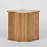 Travertine Side Table