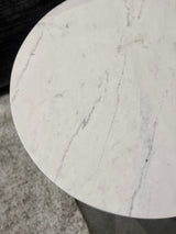 Cone Side Table - Marble top with Brass Base