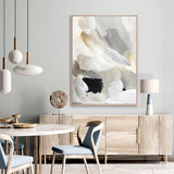 Urban Strokes IV Canvas - Woodland Natural Frame