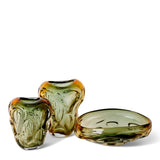 Josiah Vase 27cm - Amber/Black