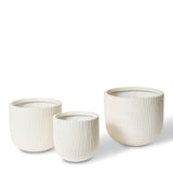 Tenesha Fibrestone Planter Set of 3 - Beige
