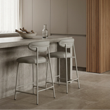Viola Counter Stool - Greige with Greige Legs