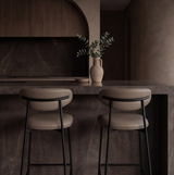 Viola Counter Stool - Dune with Ebony Legs