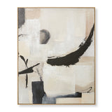 Umbra Hand Painted Wall Art - Cream Black