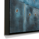 Huba Hand Painted Wall Art - Blue