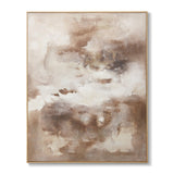 Kana Hand Painted Wall Art - Brown