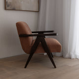 Windsor Armchair - Desert with Walnut Legs
