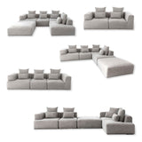 Axel Full Modular Lounge - Grey Gum