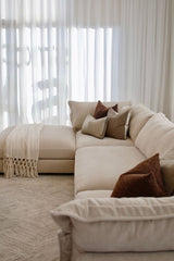 Reeves 6 Seater with Ottoman - Exclusive Cobblestone