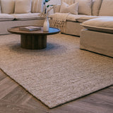 Zurich Handwoven Textured Boucle Wool Rug - Caramel