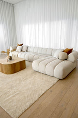 Savannah LHS Chaise - Vanilla