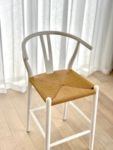 Elm Wishbone Counter Stool - White