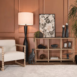 Callum Floor Lamp - Black Base Black Shade