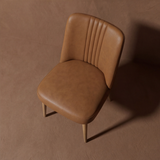 Camden Dining Chair - Cognac with Honey Oak Legs