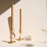 Column Pillar Candle Duo - Honey