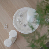 Column Tray - Round/Travertine