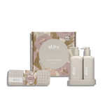 Al.ive Dishwashing Liquid & Hand Wash Duo + Waffle Towel Gift Set