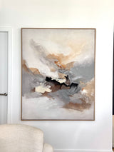 Drift Hand Painted Wall Art - Brown