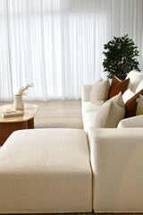 Verona 3 Seater with Reversible Chaise - Cloud Optical