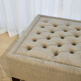 Casablanca Ottoman - Stone