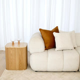 Travertine Side Table