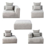 Axel 4 Seater Lounge - Grey Gum