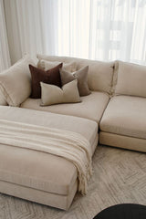 Reeves 6 Seater with Ottoman - Exclusive Cobblestone