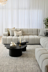 Valletta Corner Modular with Chaise - Mystique Grey Gum