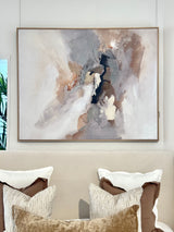 Drift Hand Painted Wall Art - Brown