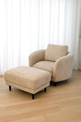 Blaire Ottoman - Champagne