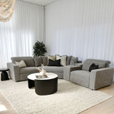 Newport 4 Piece Power Recliner Suite - Top Storm