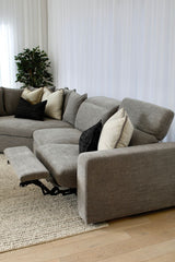 Newport 5 Piece Power Recliner Suite - Top Storm